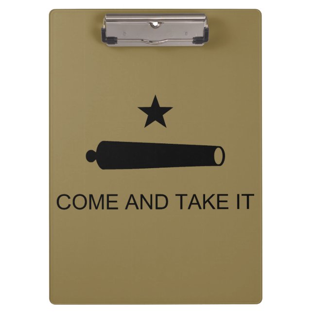 Porte-bloc Come & Take It ! Flag de Texas State (Devant)