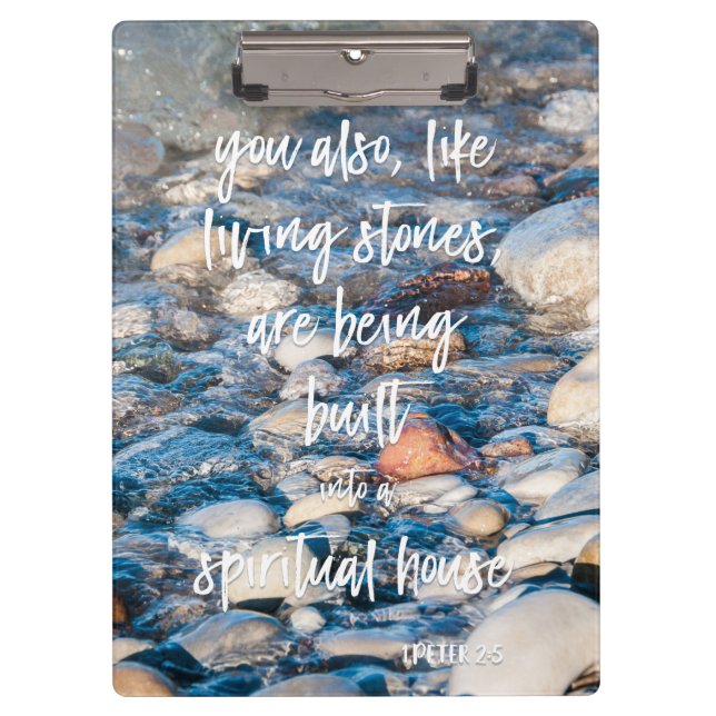 Porte-bloc Comme le ęr vers de bible de Peter de pierres (Devant)