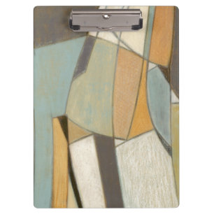 Porte-bloc Composition abstraite avec des couleurs amorties