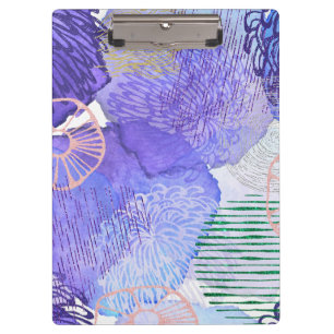Porte-bloc Conception abstraite violette