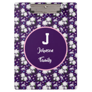 Porte-bloc Conception de cadeau personnalisé de monogramme fl