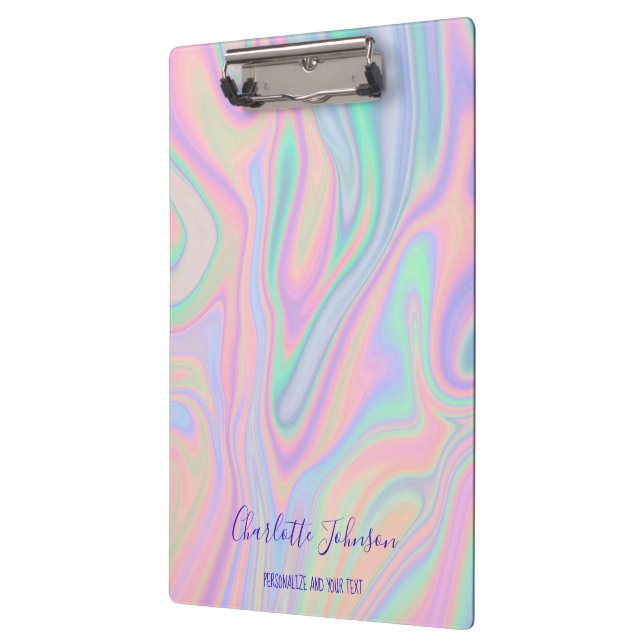 Porte-bloc Conception de couleurs Unicorn Iridescendant liqui (Gauche)