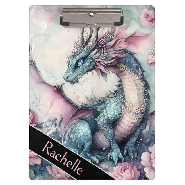 Porte-bloc Conception de dragon de fantaisie personnalisée (Devant)