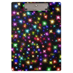 Porte-bloc Conception de feux d'artifice Étoiles Colorées