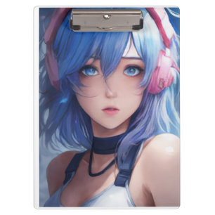 Porte-bloc Conception de fille anime tendance et stylée sur u