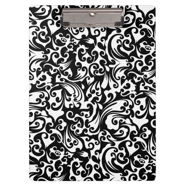 Porte-bloc Conception de fond abstrait noir blanc mignon (Devant)