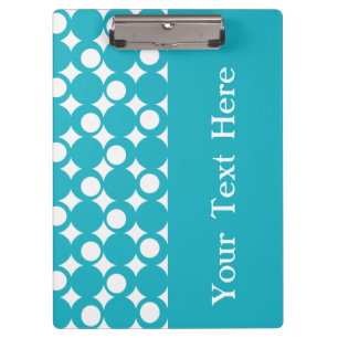 Porte-bloc Conception de la balle de mode turquoise avec text