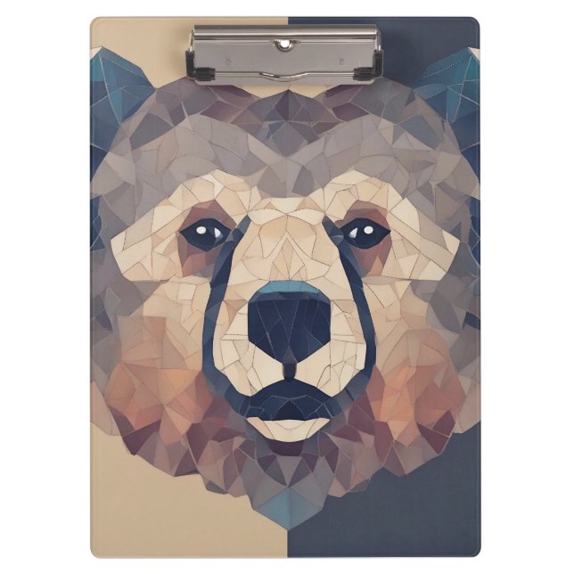 Porte-bloc Conception de la tête d'ours basse (Devant)