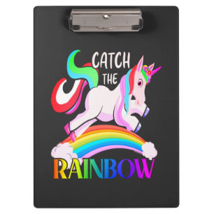 Porte-bloc Conception de licorne arc-en-ciel Catch