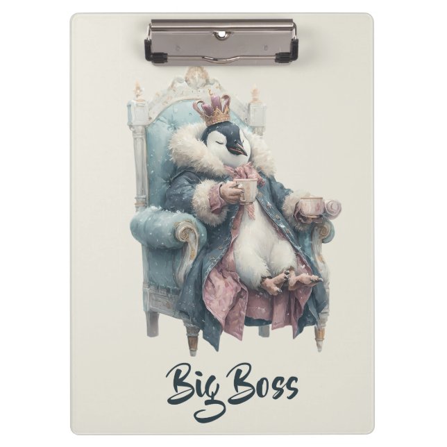 Porte-bloc Conception de manchot Big Boss Winter (Devant)