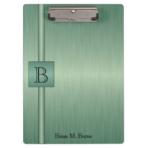 Porte-bloc Conception de monogramme - Emerald