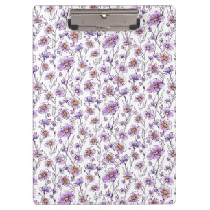 Porte-bloc Conception de motif botanique de fleur sauvage vio