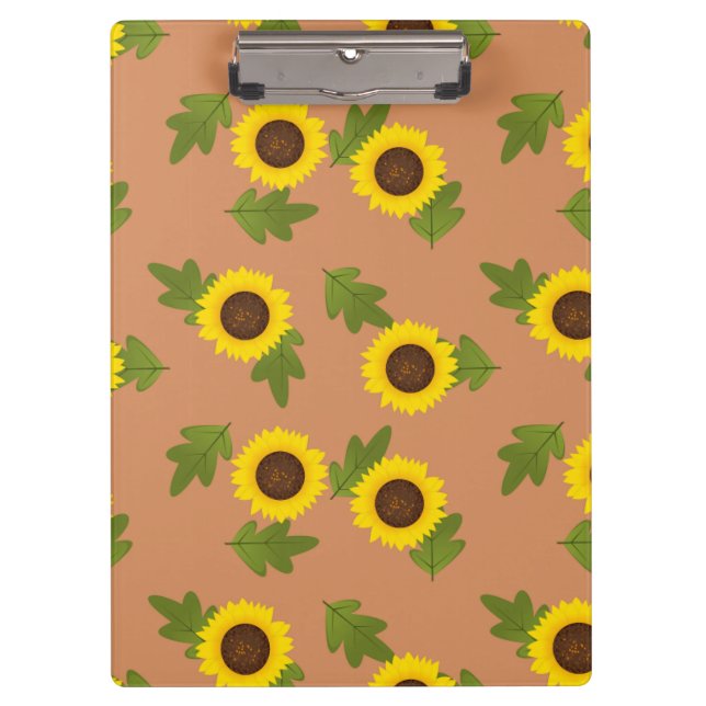 Porte-bloc Conception de motif de tournesol – Jolie esthétiqu (Devant)