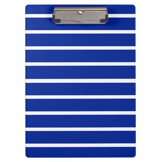 Porte-bloc Conception de rayures bleues et blanches (Devant)