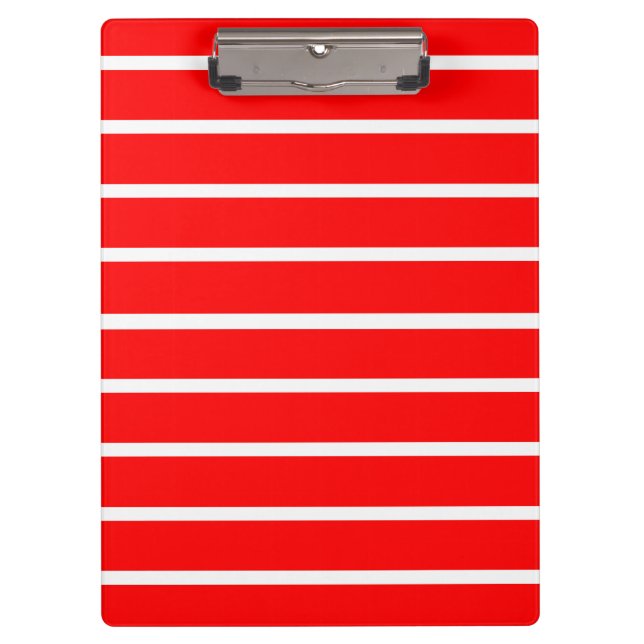 Porte-bloc Conception de rayures rouges et blanches (Devant)