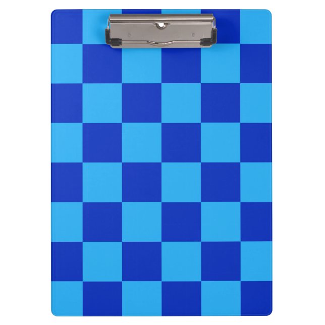 Porte-bloc Conception du vérificateur bleu clair et foncé (Devant)