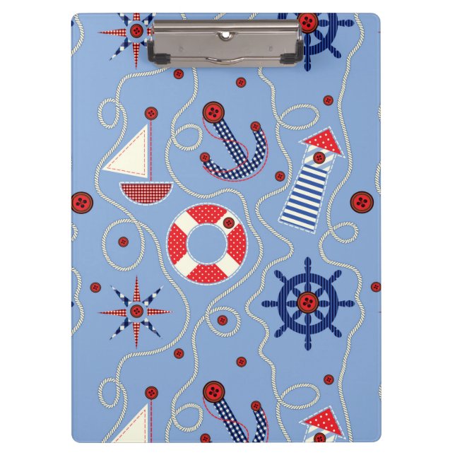 Porte-bloc Conception nautique de patchwork (Devant)