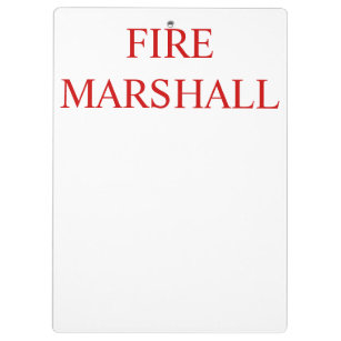 Porte-bloc Conseil d'Clip de Fire Marshall
