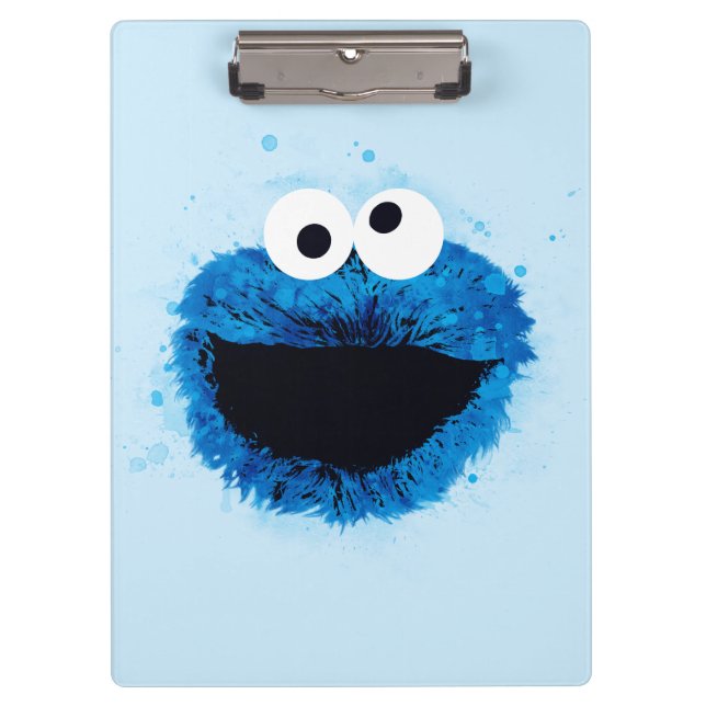 Porte-bloc Cookie Monster | Tendance de l'aquarelle (Devant)