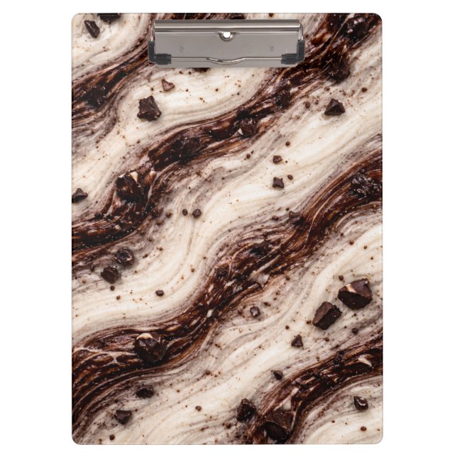 Porte-bloc Cookies and Cream Milkshake Marble Texture Design (Devant)