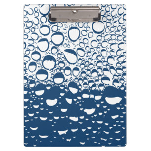 Porte-bloc Cool Blue White Water Motif de travail