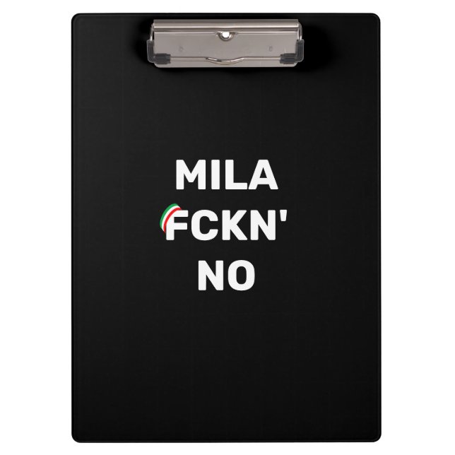 Porte-bloc Cool MILANO - Mila Fckn Non avec drapeau (Devant)