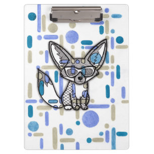 Porte-bloc cool renard fennec avec lunettes de sol