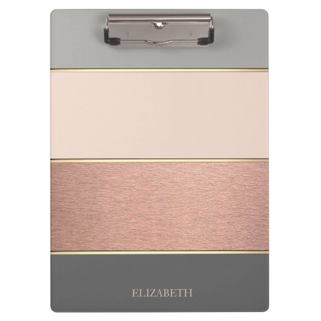 Porte-bloc Cool tendance à rayures personnalisées (Devant)