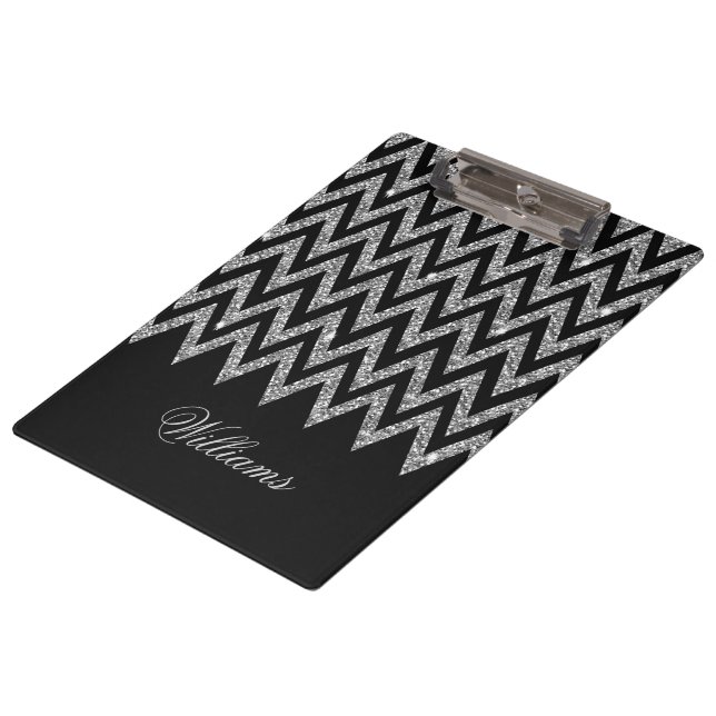 Porte-bloc Cool tendance chevron zigzag faux parties scintill (Incliné)