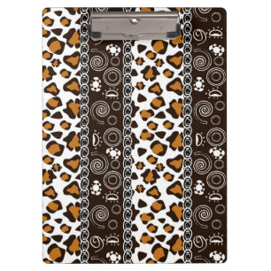 Porte-bloc Copie africaine avec le motif de peau de guépard