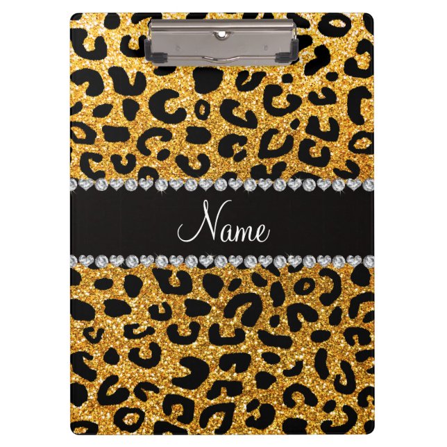 Porte-bloc Copie jaune nommée faite sur commande de guépard (Devant)