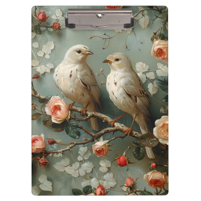 Porte-bloc Coquette Birds Floral (Devant)