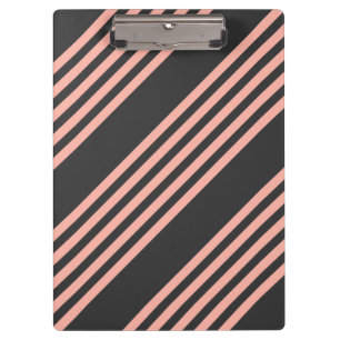 Porte-bloc Corail et charbon de bois cinq bandes motif