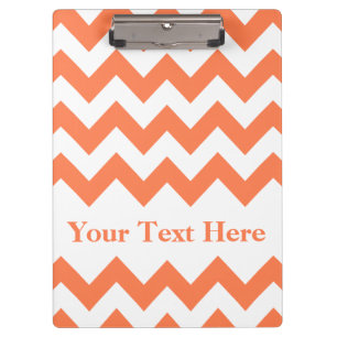 Porte-bloc Coral Bold Chevron avec texte personnalisable