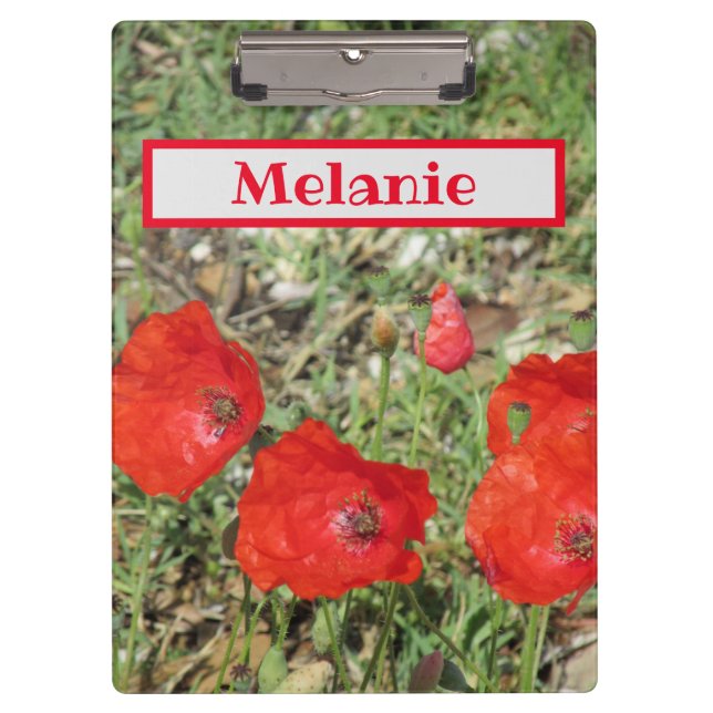 Porte-bloc Corfou Red Poppies (Devant)