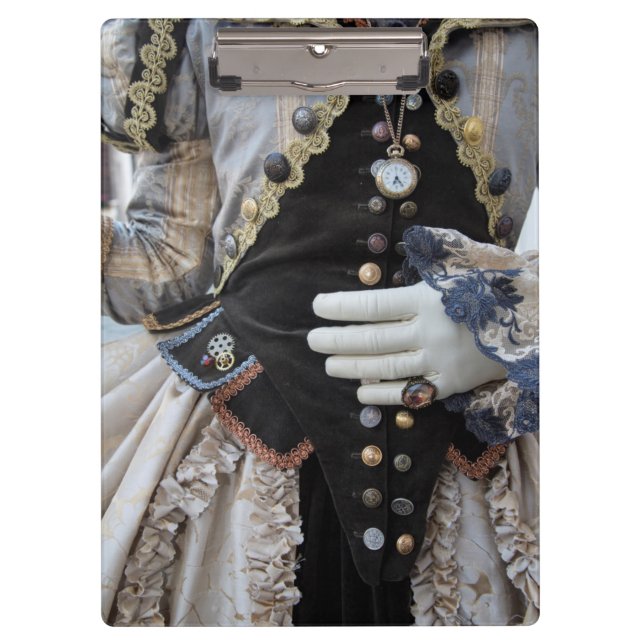 Porte-bloc Corsage steampunk, Carnaval, Venise (Devant)