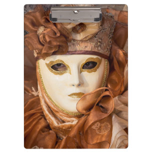 Porte-bloc Costume de carnaval orange, Venise