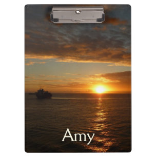 Porte-bloc Coucher de soleil sur la mer II