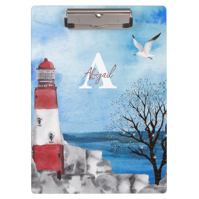 Porte-bloc Couleur d'eau du phare de Monogram (Devant)