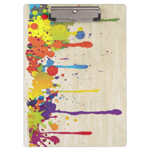Porte-bloc COULEUR DRÔLE ÉCLABOUSSURE II + votre fond & idées