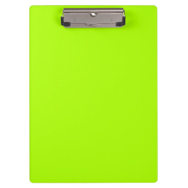 Porte-bloc Couleur solide verte fluorescente (Devant)