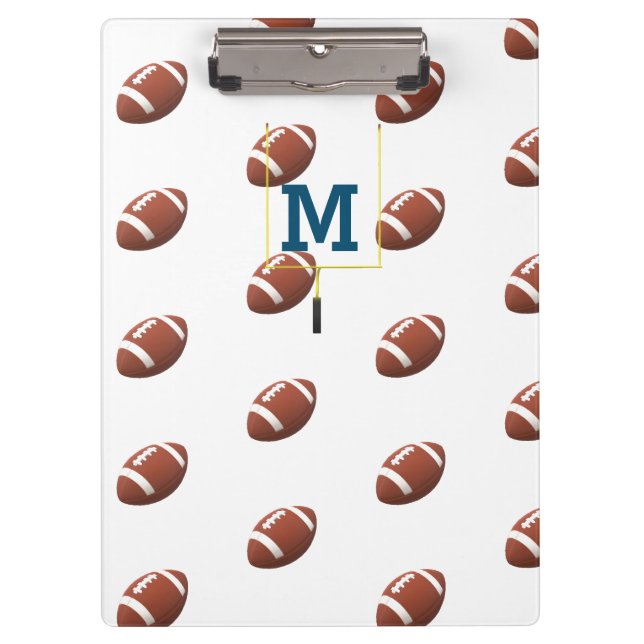 Porte-bloc Coupable Monogramme Football Thématique (Devant)