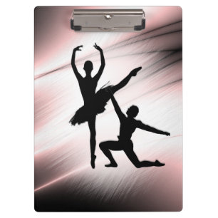 Porte-bloc Couple de danse de ballet accent rose