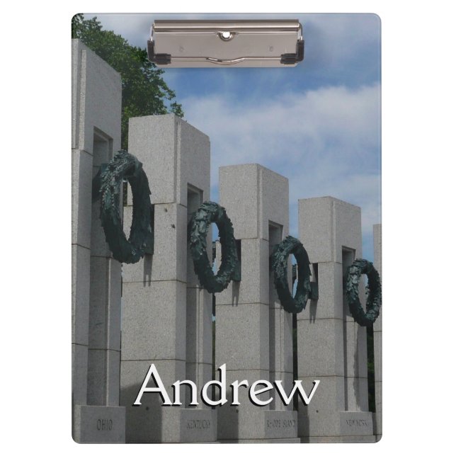 Porte-bloc Couronnes de la Memorial de la Seconde Guerre mond (Devant)
