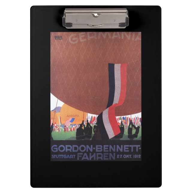 Porte-bloc Course de montgolfière de Gordon Bennett (Devant)