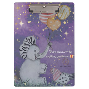 Porte-bloc Couverture "Eleze Elephant & Polka Hen"