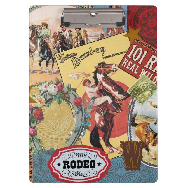 Porte-bloc cow-girl occidentale vintage moderne (Devant)