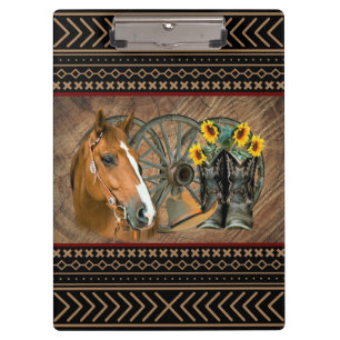 Porte-bloc Cowboy de Western Horse Cowboy Cowboy Hat Wagon Wh