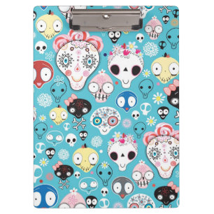 Porte-bloc Crâne riant de texture