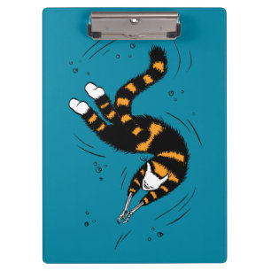 Porte-bloc Créature de chat drôle squelette des mains natatio